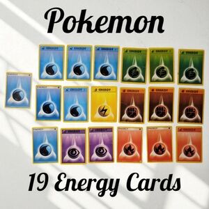 Vtg 19 Pokemon Energy Cards